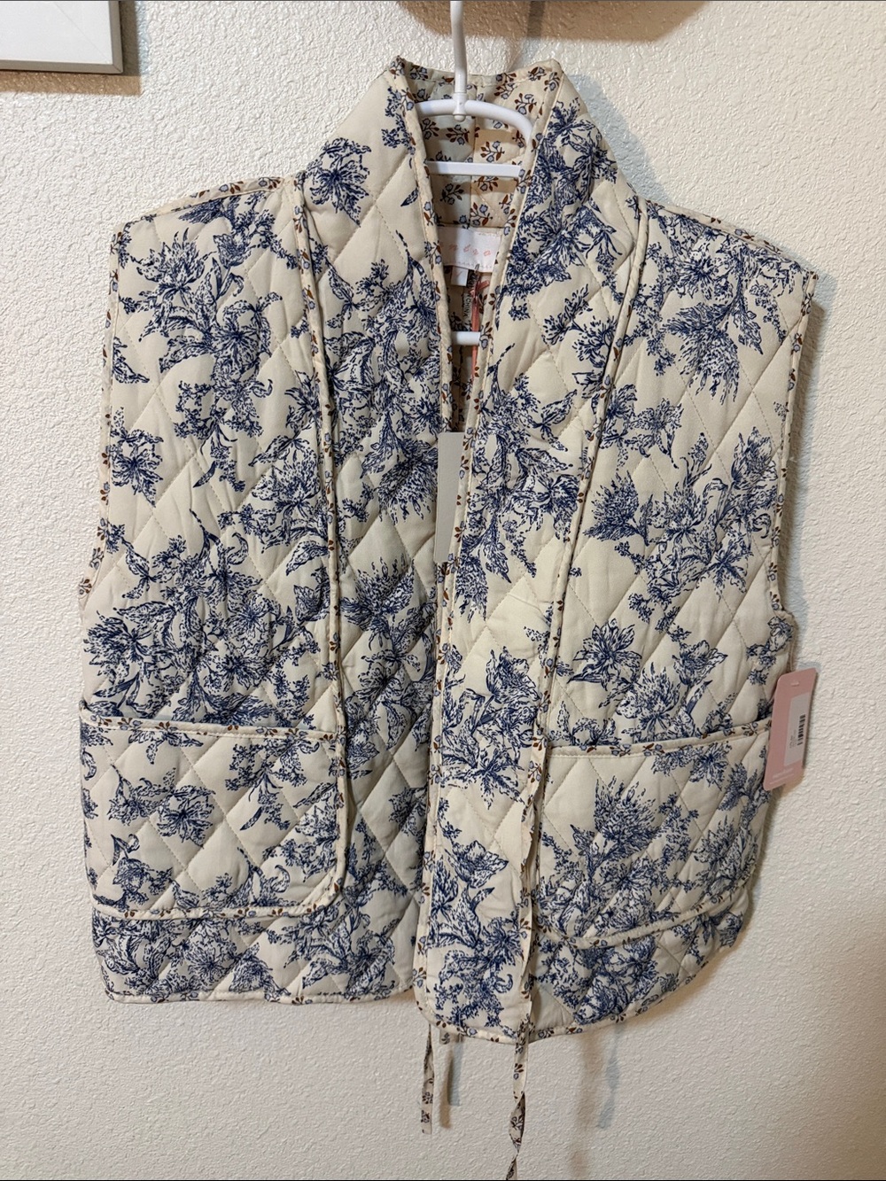 Entro Floral Quilted Boho Vest
